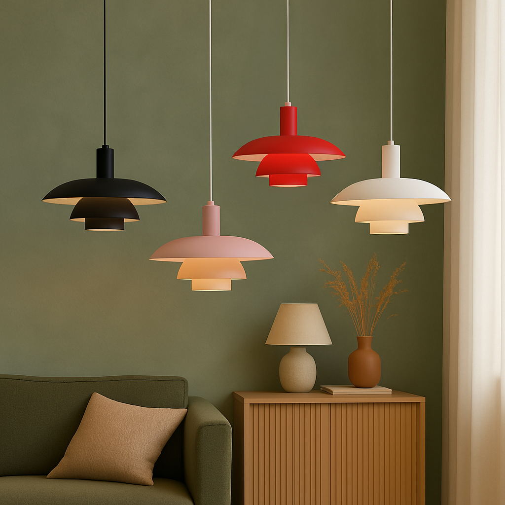 Danish Style LED Pendant Light | Minimalist Design. Dimmable & Ideal for Dining Room. Kitchen or Living Space