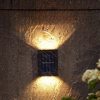 Wireless LED Solar Wall Lights - Outdoor Garden Lighting for Pathways & Patios, Energy-Efficient & Weather-Resistant