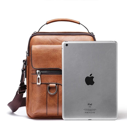 Men's Genuine Leather Shoulder Bag | Durable, Adjustable Strap & Ideal for Work or Leisure
