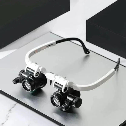 LED Magnifying Glasses with 8x, 15x, and 23x Magnification for Detailed Viewing and Precision Work