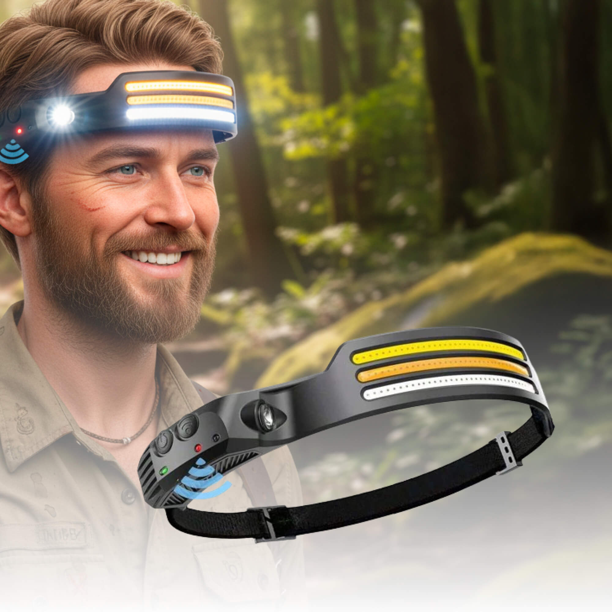 LED Headlamp X3 – Waterproof & Rechargeable Head Torch for Running, Hiking & Outdoor Adventures