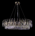 K9 Crystal Chandelier Light Fixture - Modern Hanging Pendant for Dining Room & Living Room Decor