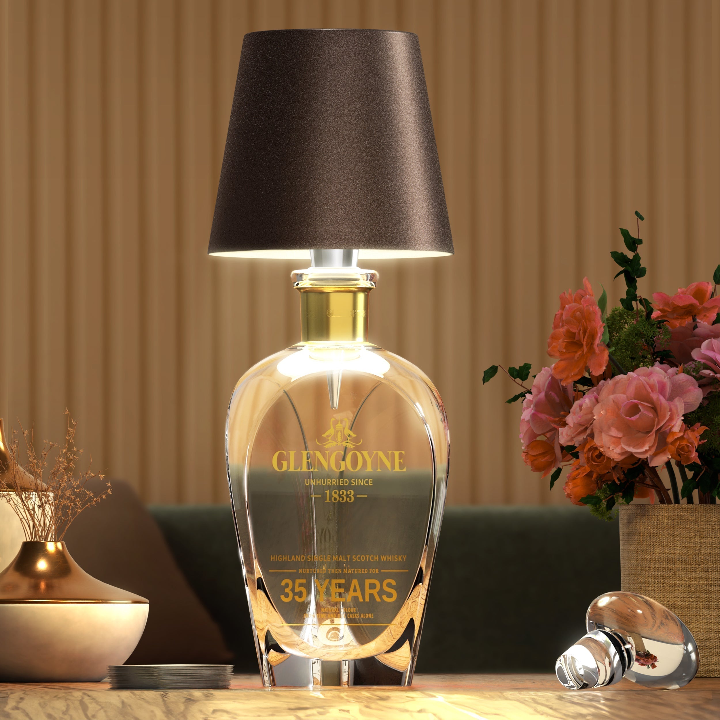 Wireless Bottle Lamp Kit | Universal Fit. Rechargeable & Waterproof for Indoor and Outdoor Decor