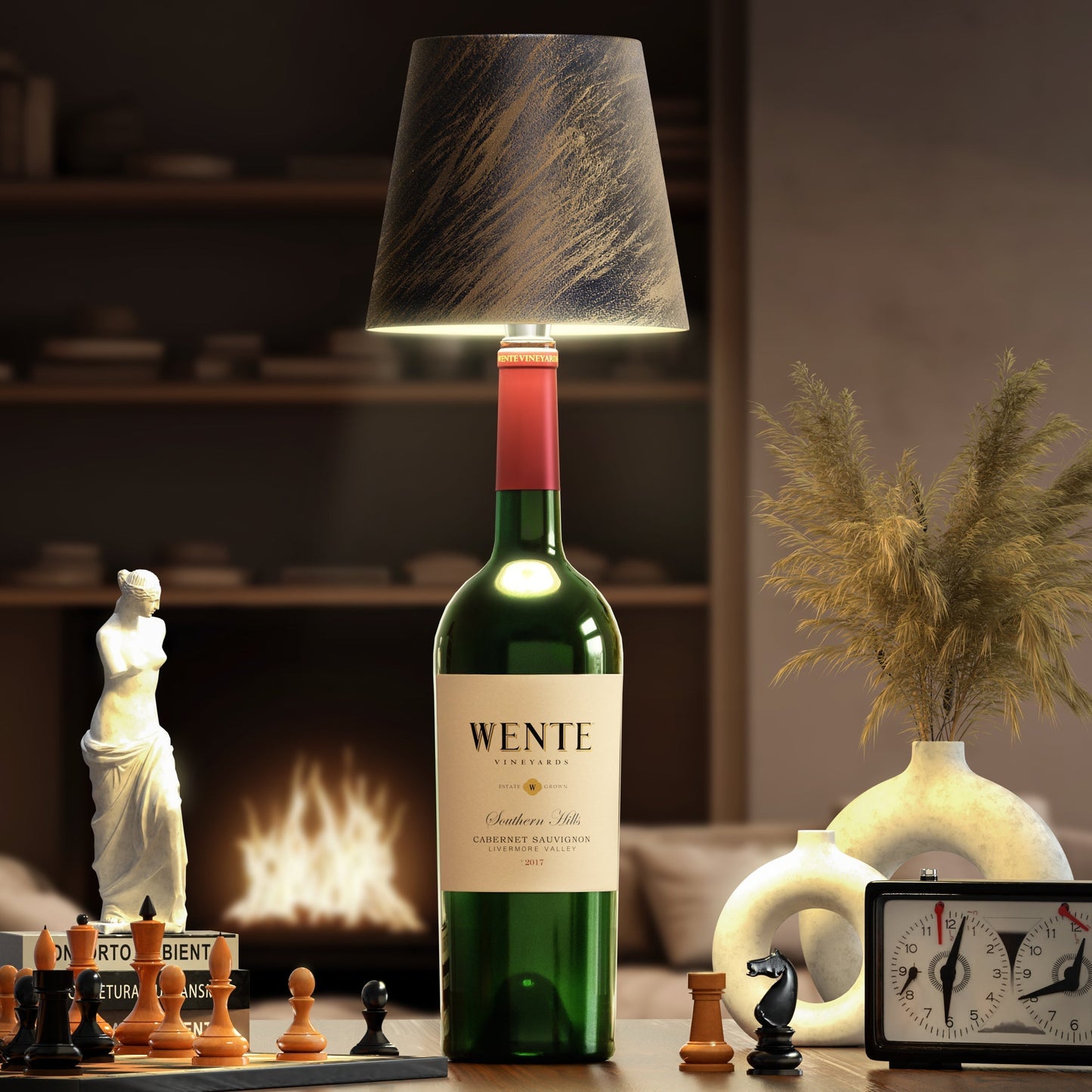 Wireless Bottle Lamp Kit | Universal Fit. Rechargeable & Waterproof for Indoor and Outdoor Decor