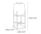 Solar Floor Lamp Lantern - Waterproof LED Outdoor Lighting for Patios, Gardens, and Backyards