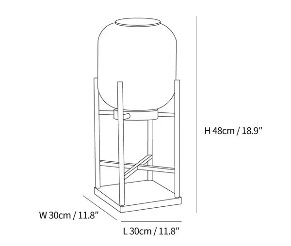 Solar Floor Lamp Lantern - Waterproof LED Outdoor Lighting for Patios, Gardens, and Backyards