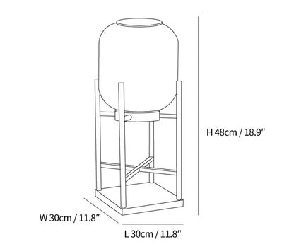 Solar Floor Lamp Lantern - Waterproof LED Outdoor Lighting for Patios, Gardens, and Backyards