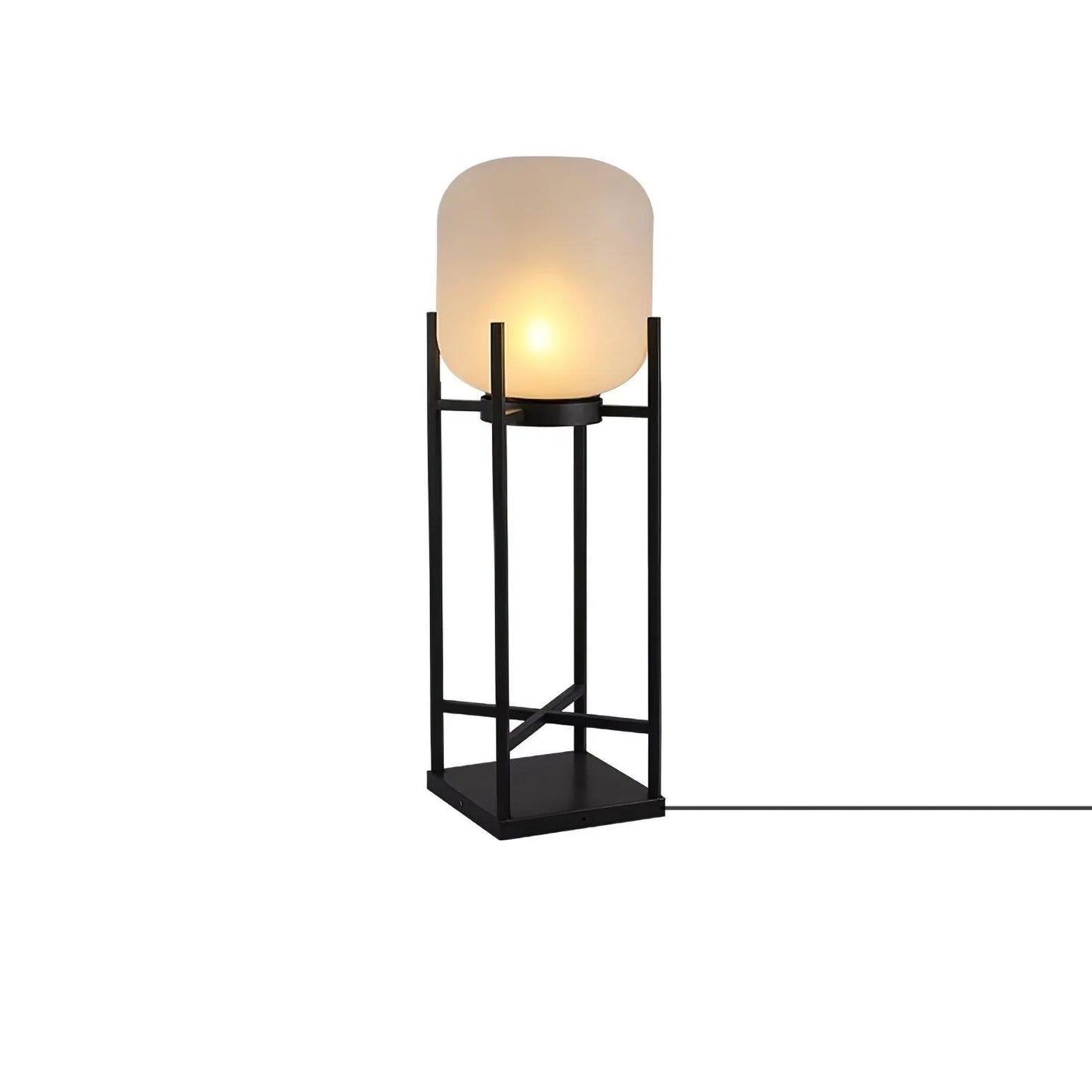 Solar Floor Lamp Lantern - Waterproof LED Outdoor Lighting for Patios, Gardens, and Backyards