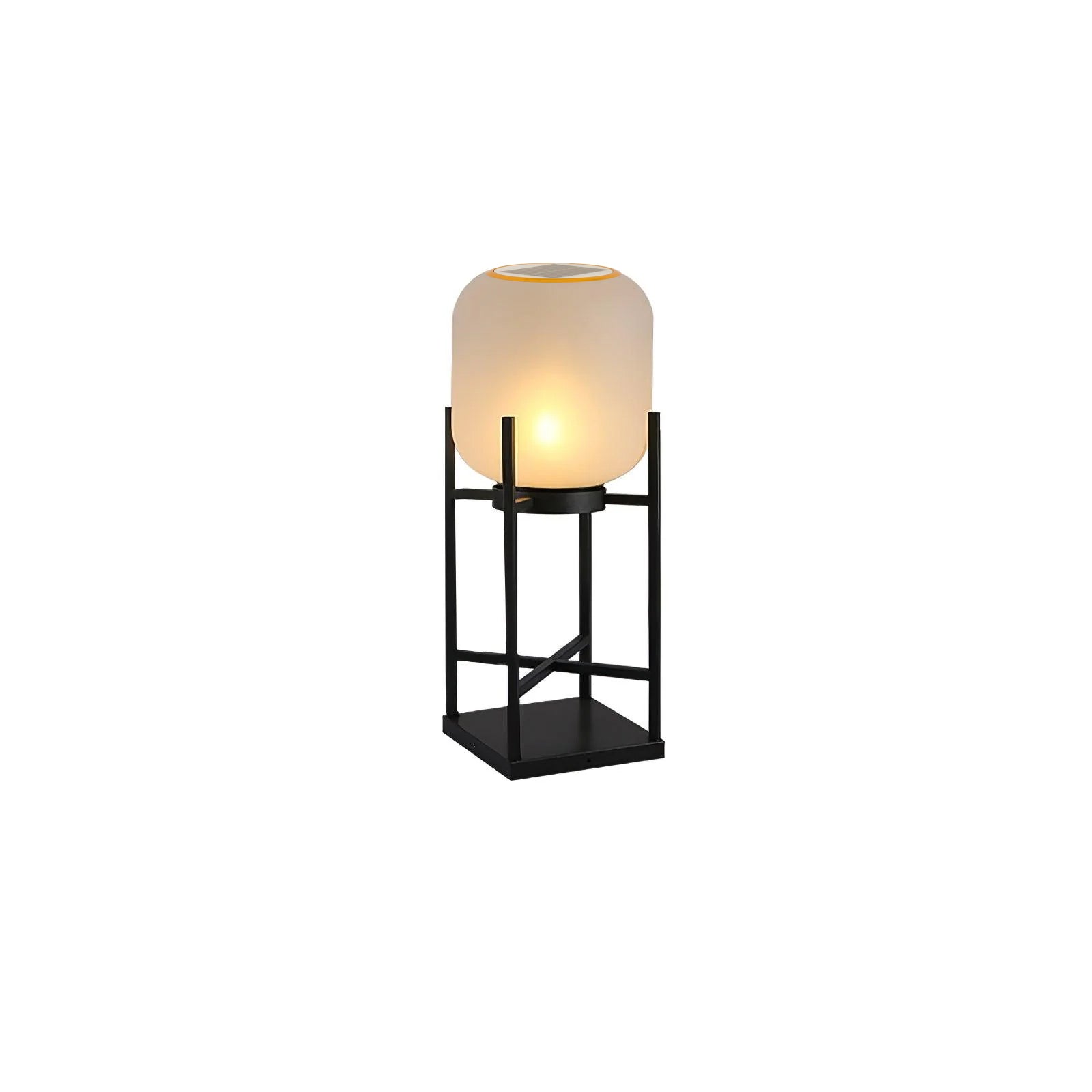 Solar Floor Lamp Lantern - Waterproof LED Outdoor Lighting for Patios, Gardens, and Backyards