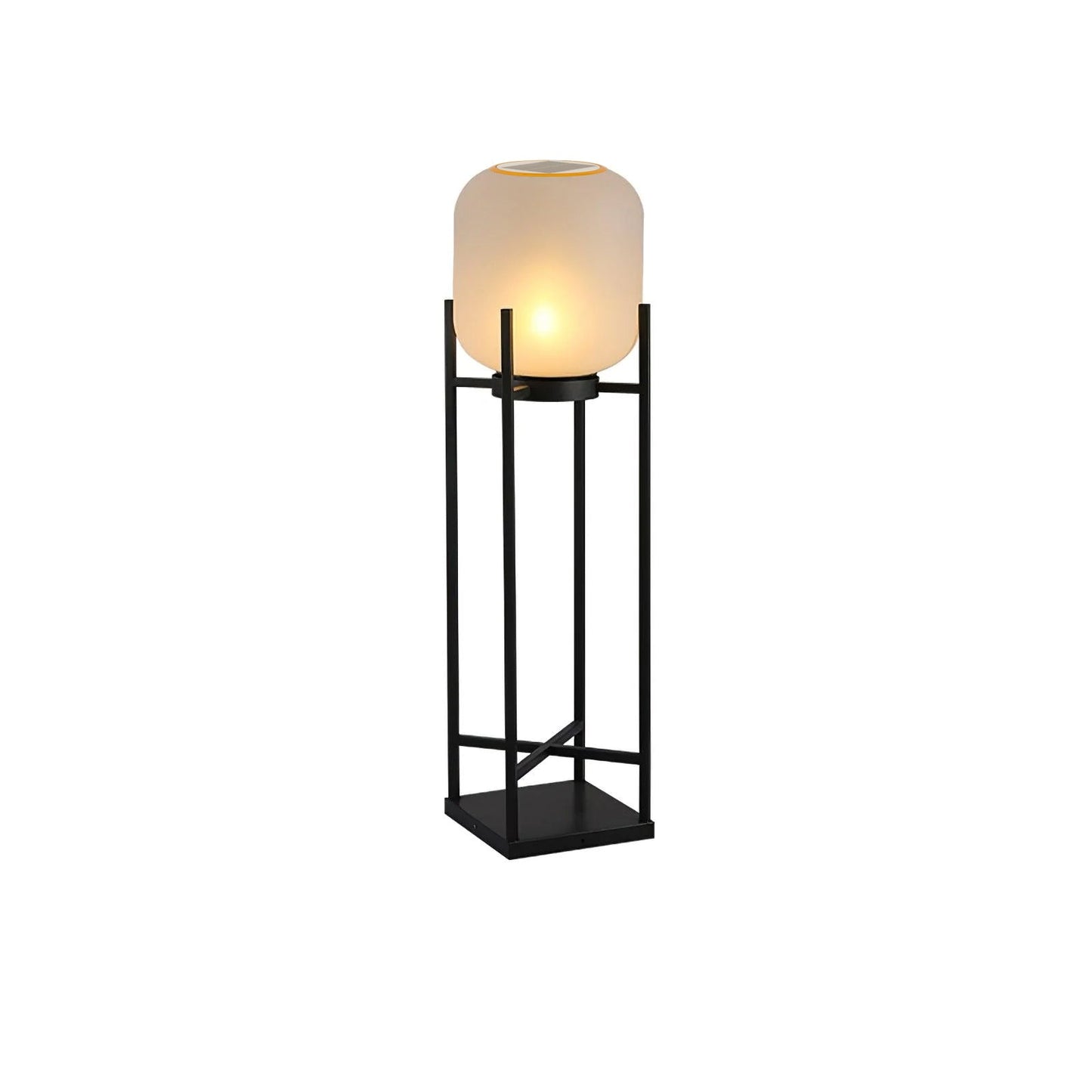 Solar Floor Lamp Lantern - Waterproof LED Outdoor Lighting for Patios, Gardens, and Backyards