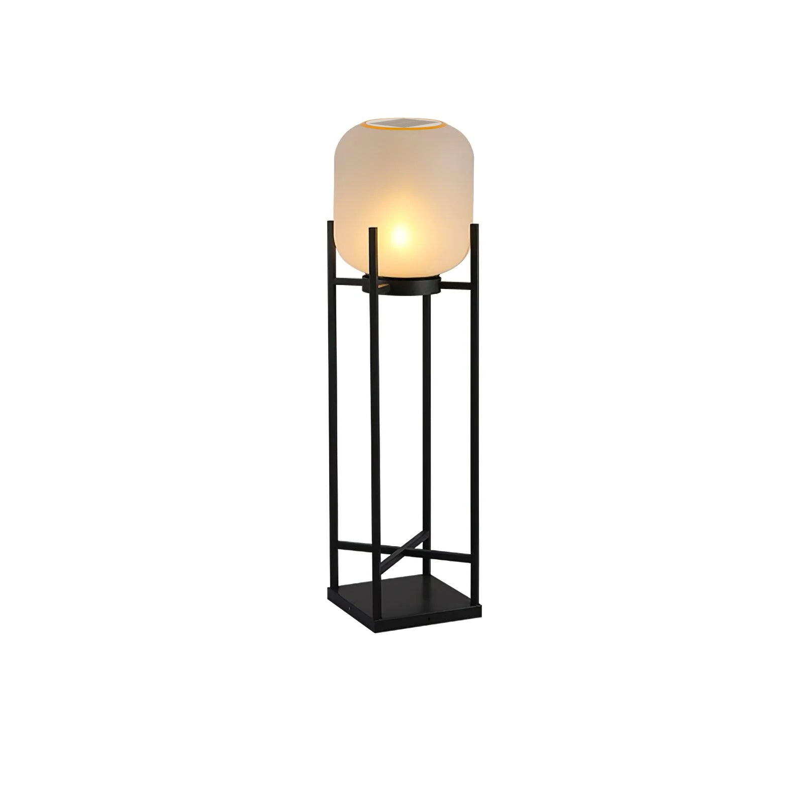 Solar Floor Lamp Lantern - Waterproof LED Outdoor Lighting for Patios, Gardens, and Backyards