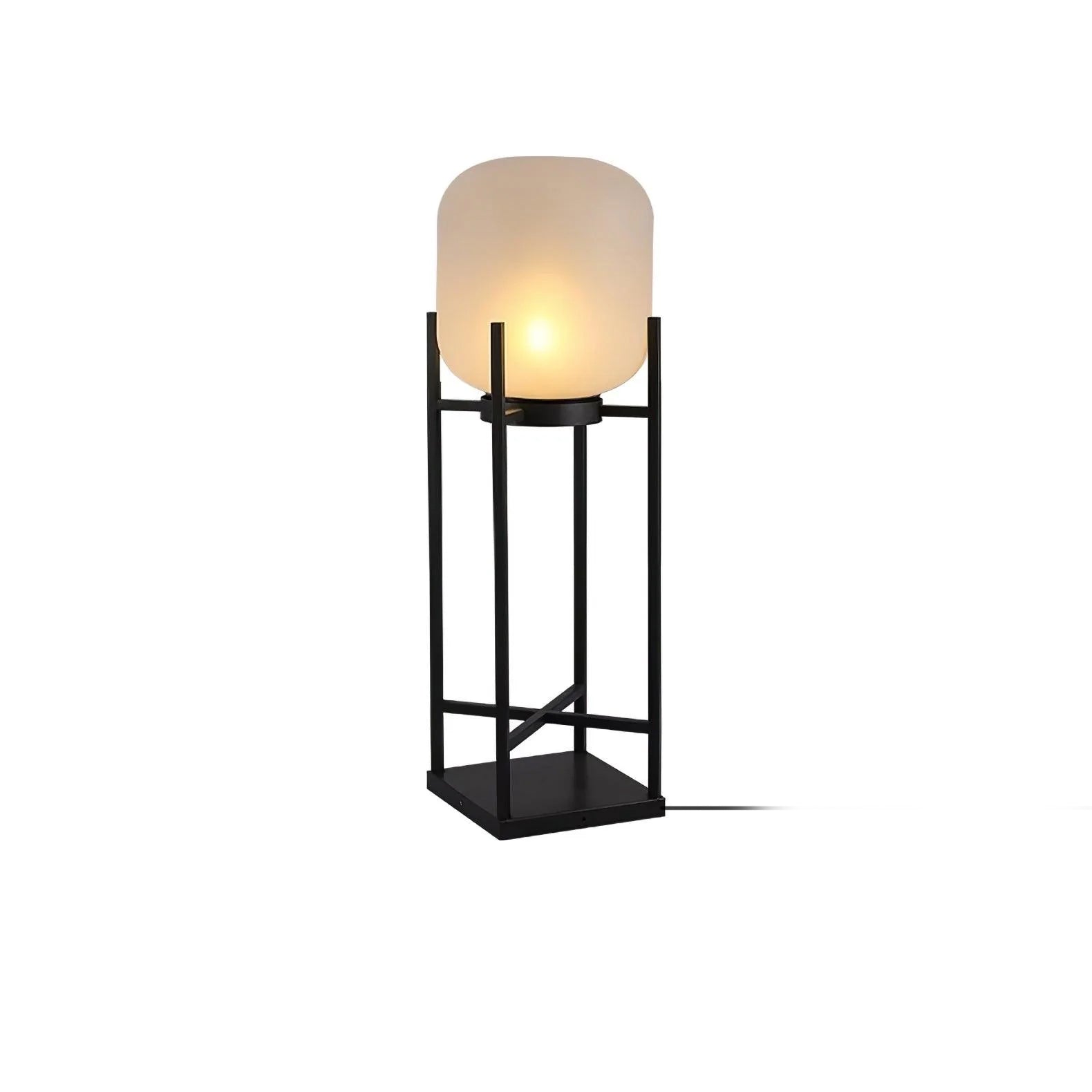 Solar Floor Lamp Lantern - Waterproof LED Outdoor Lighting for Patios, Gardens, and Backyards