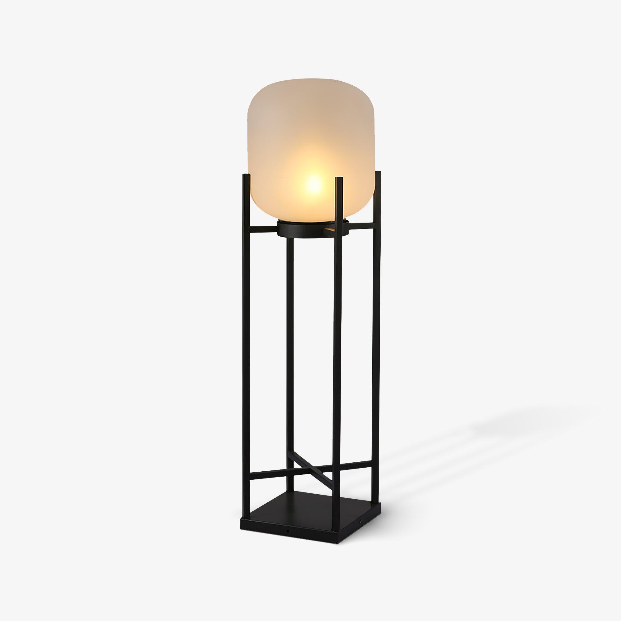 Solar Floor Lamp Lantern - Waterproof LED Outdoor Lighting for Patios, Gardens, and Backyards