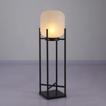 Solar Floor Lamp Lantern - Waterproof LED Outdoor Lighting for Patios, Gardens, and Backyards