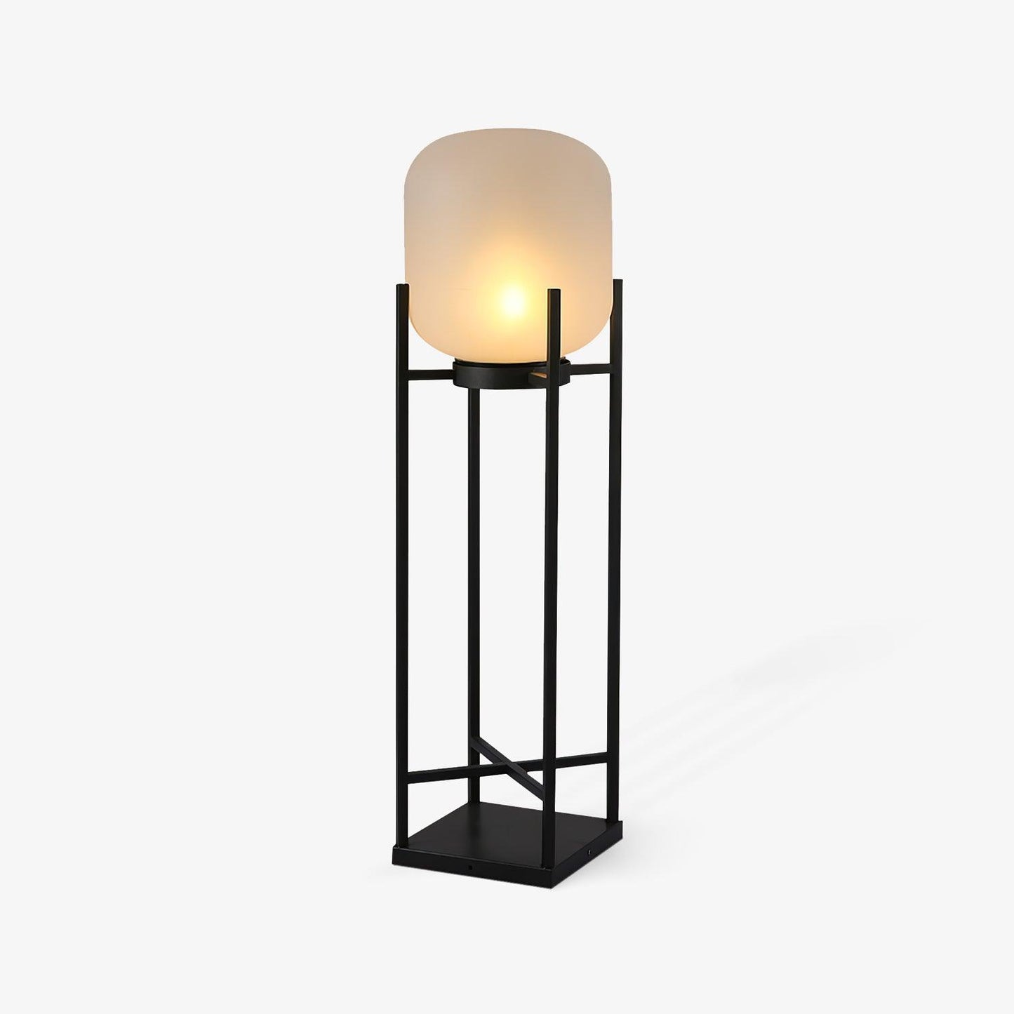 Solar Floor Lamp Lantern - Waterproof LED Outdoor Lighting for Patios, Gardens, and Backyards