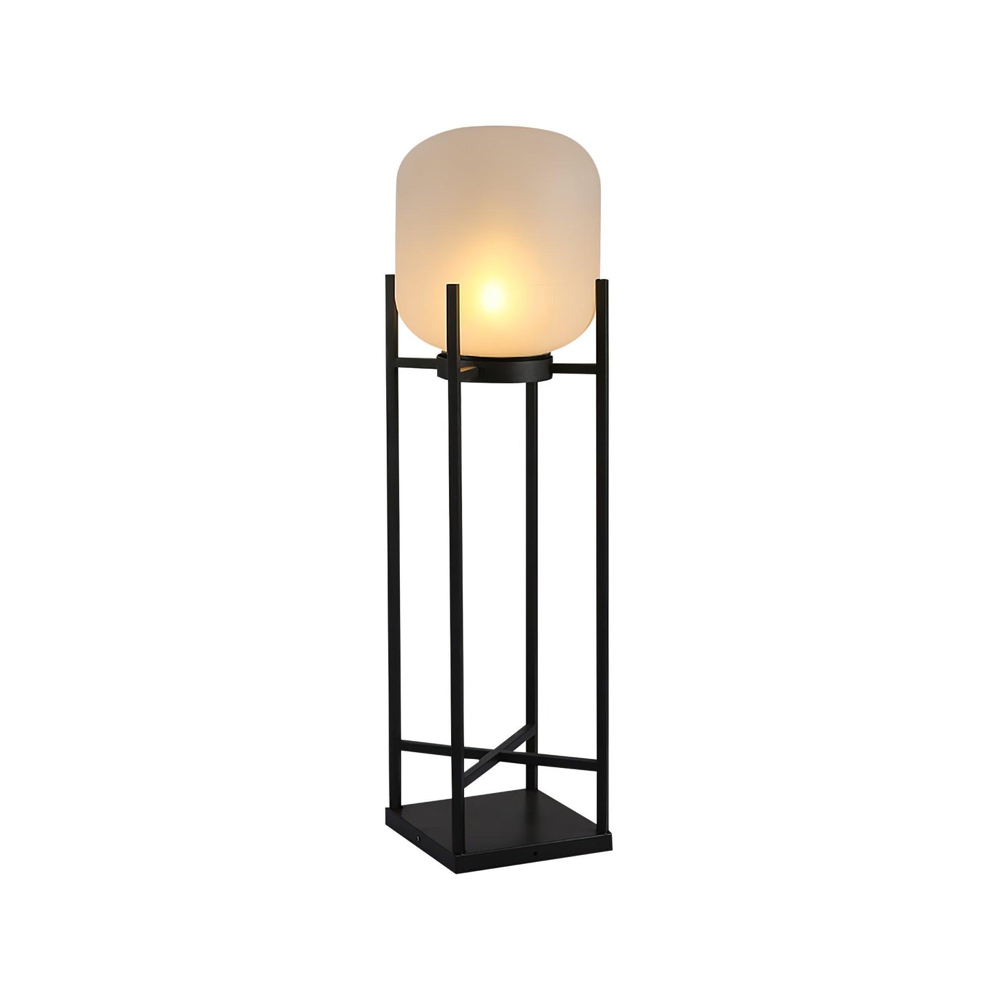 Solar Floor Lamp Lantern - Waterproof LED Outdoor Lighting for Patios, Gardens, and Backyards