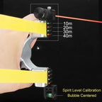 Slingshot with Anti-Slip Grip | Built-in Laser & Level for Precision Shooting