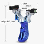 Slingshot with Anti-Slip Grip | Built-in Laser & Level for Precision Shooting