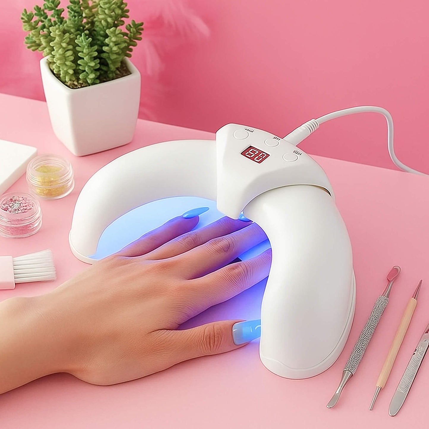 Laser Nail Fungus Removal Device | Advanced Home Treatment with Red & Blue Light for Healthy Nails