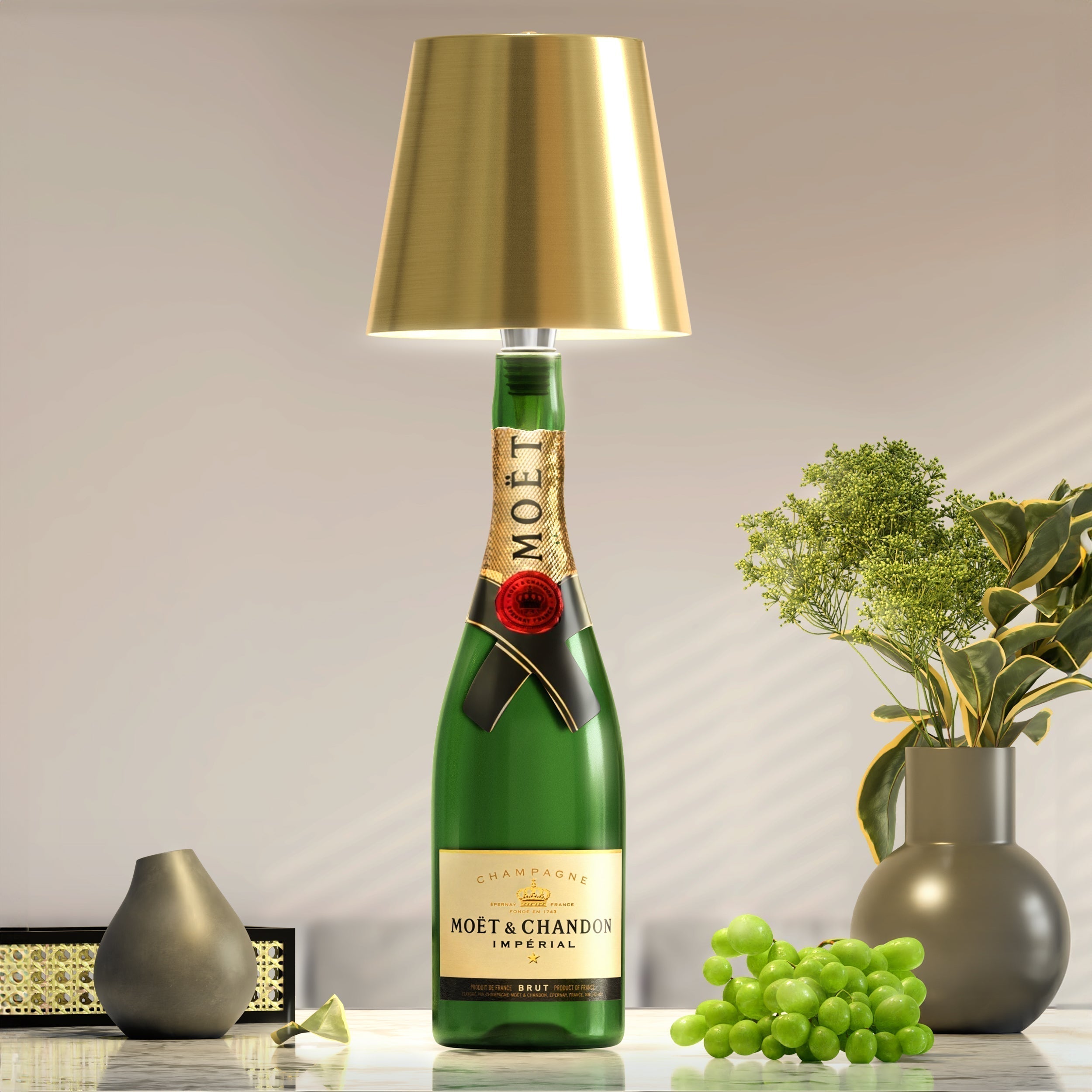 LED Bottle Lamp | Eco-Friendly, Dimmable & Portable Lighting for Home Decor