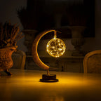 LED Lunar Lamp - Enchanted Moon Night Light for Bedroom, Nursery & Home Decor