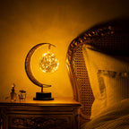 LED Lunar Lamp - Enchanted Moon Night Light for Bedroom, Nursery & Home Decor