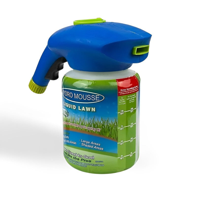 Liquid Lawn Hydro Mousse Spray On Grass Seed | Easy Application for Patchy Lawns & High-Traffic Areas