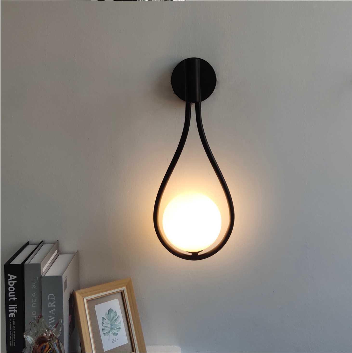 LED Modern Nordic Wall Light Fixture - Adjustable Sconce for Living Room, Bedroom & Hallway Lighting