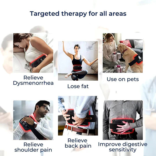 Red Light Therapy for Pain – Adjustable LED Belt for Back & Muscle Inflammation Relief