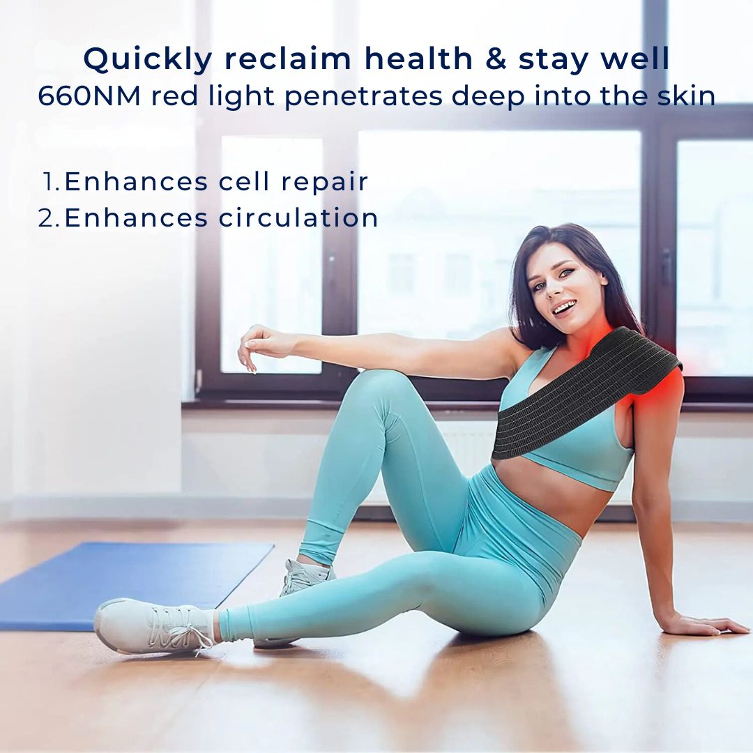 Red Light Therapy for Pain – Adjustable LED Belt for Back & Muscle Inflammation Relief