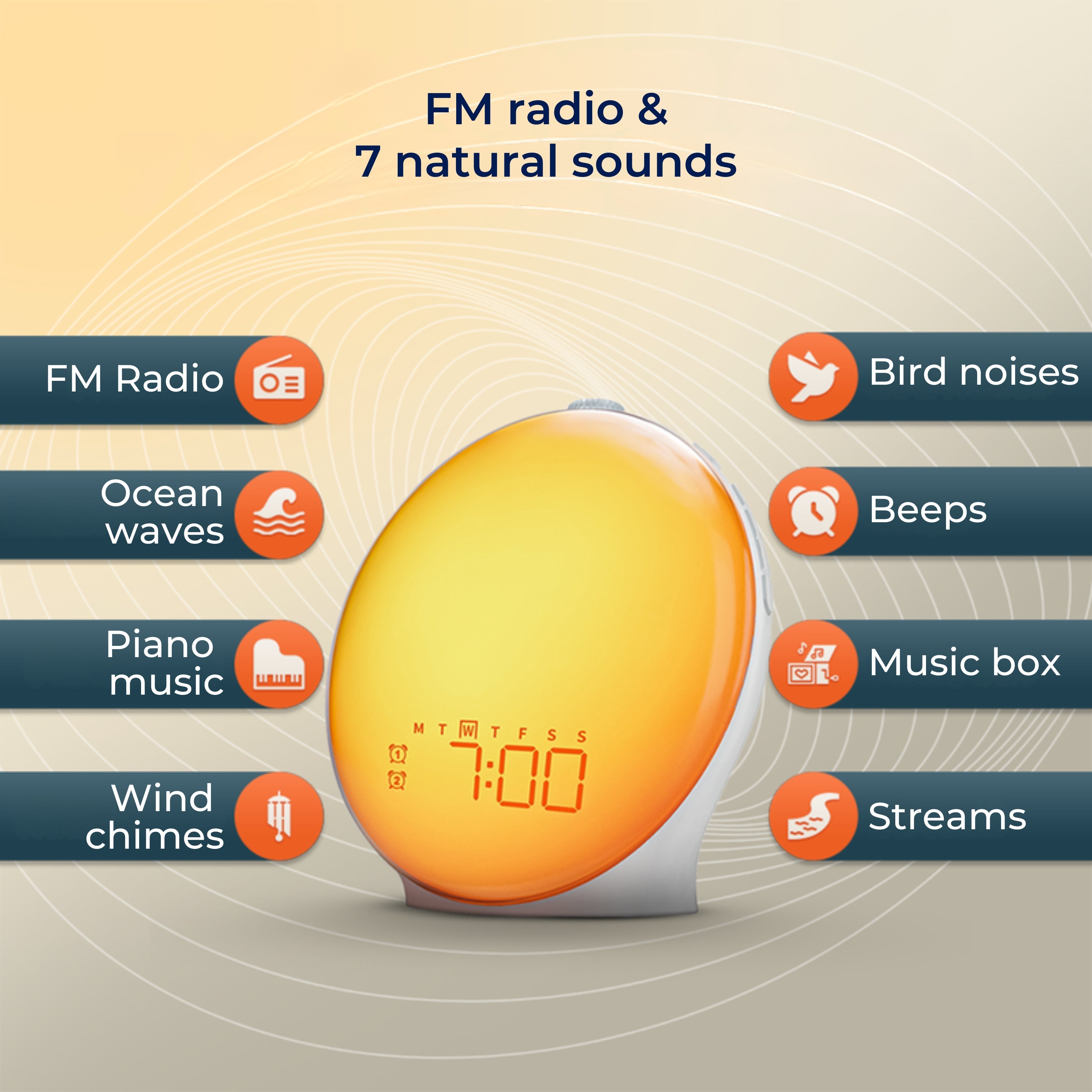 Sunrise Alarm Clock - Natural Wake-Up Light & Ambient Lamp for Dark Mornings