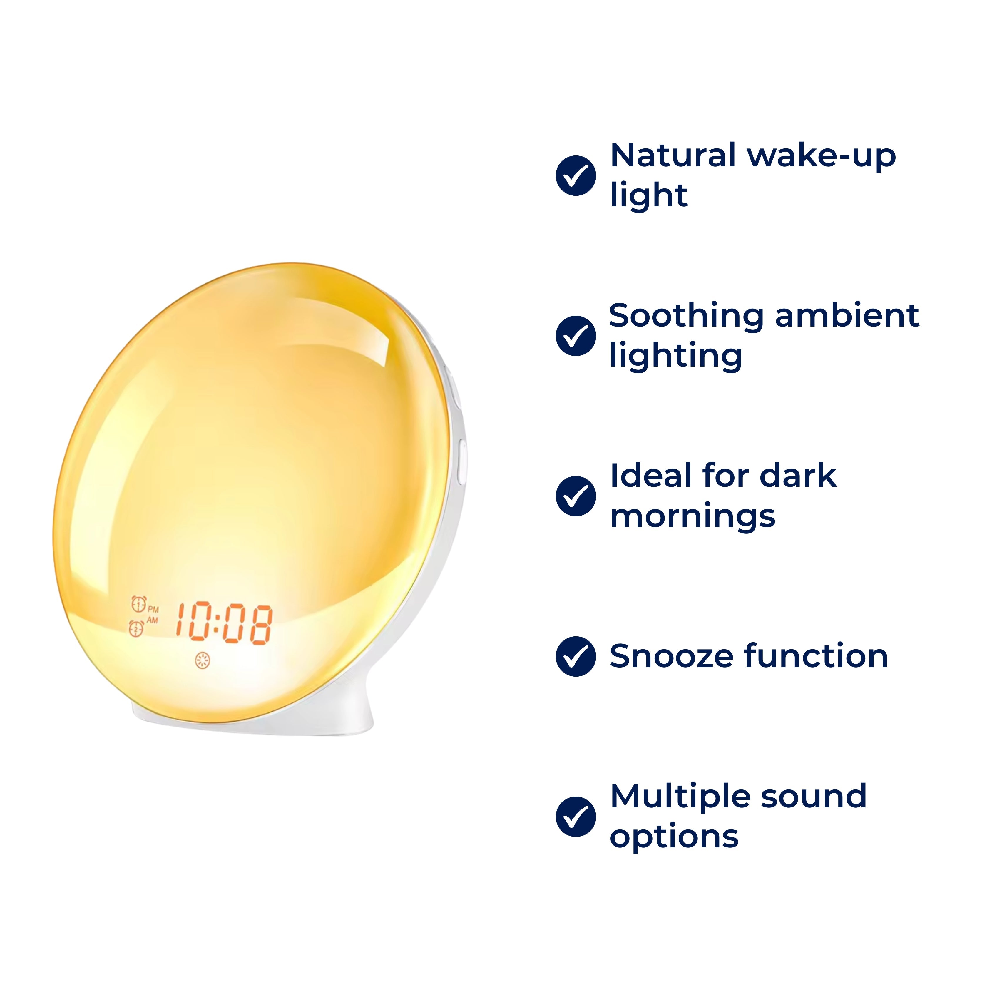 Sunrise Alarm Clock - Natural Wake-Up Light & Ambient Lamp for Dark Mornings