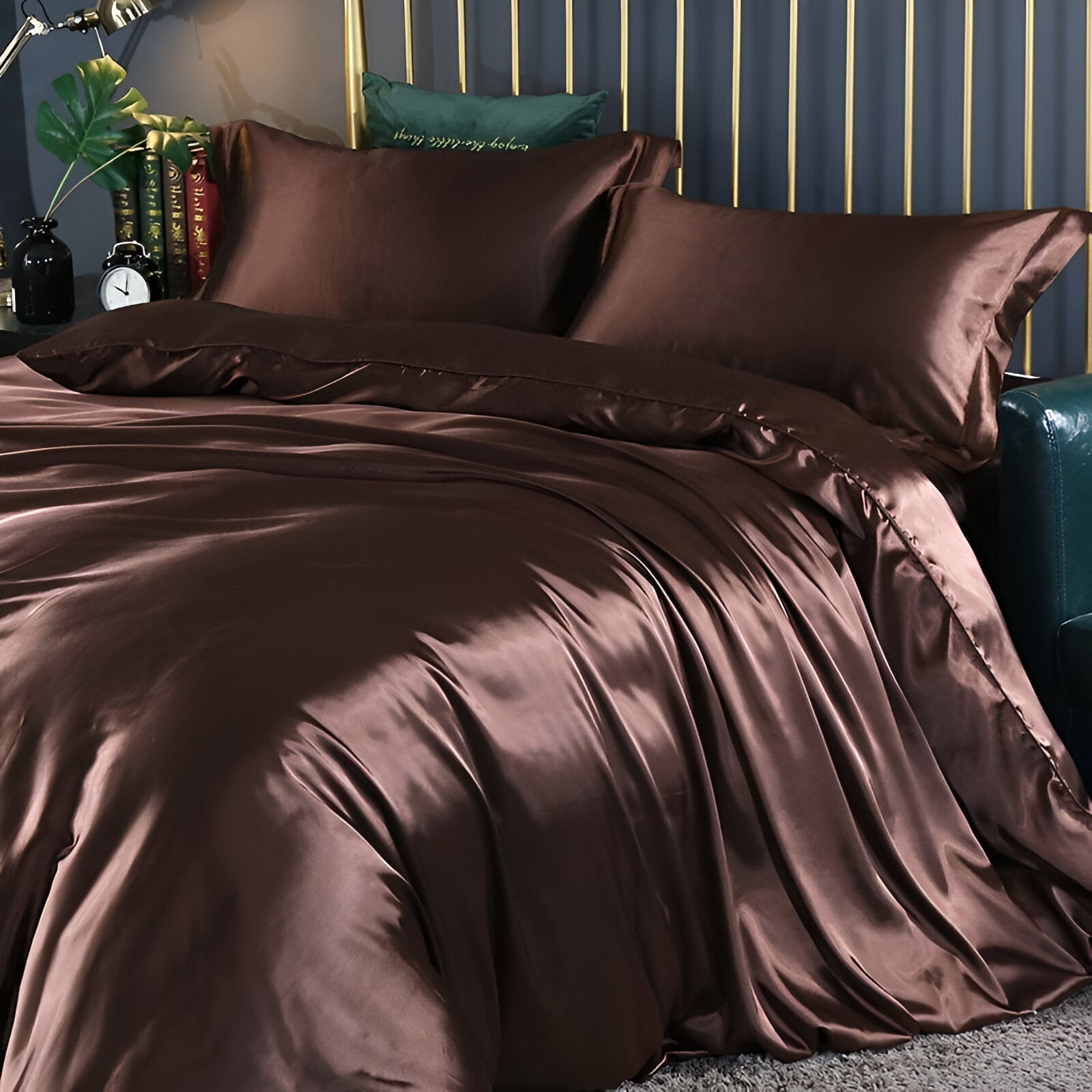 Silk Bedding Set – Silky Bed Sheets for Double & King Size / Silk Bedclothes