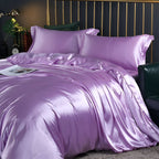 Silk Bedding Set – Silky Bed Sheets for Double & King Size / Silk Bedclothes