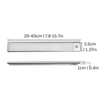 Magnetic Motion Sensor Light | Modern Silver Design, USB Rechargeable & Easy-to-Mount for Home Safety and Ambiance