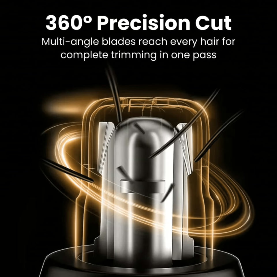 Onyx Edge - Best Nose Hair Cutters for Men | USB-C Rechargeable, Painless & Quiet with a Waterproof Head for Travel & Daily Grooming