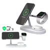 Image of 4-in-1 Wireless Charging Station - Magnetic Qi Charger for Phone, Watch & Earbuds