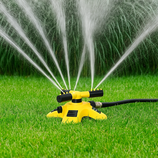 360° Rotating Lawn Sprinkler | Stable, Multi-Angle Nozzles for Even Coverage in Large Gardens