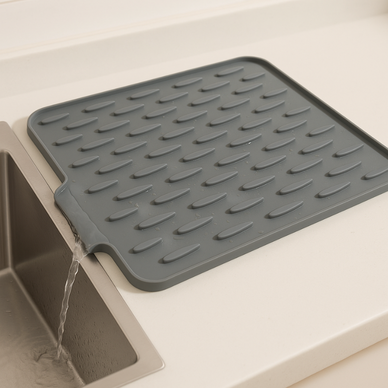 Heat-Proof Silicone Drying Mat | Fast Drying, Slip-Free & Space-Saving for Kitchen Organization