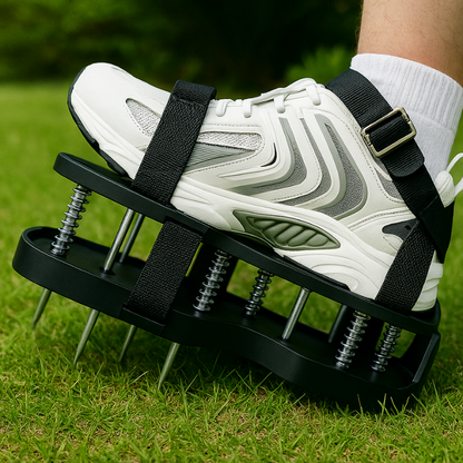 Lawn Aerator Shoes | Adjustable Straps for Healthier Roots & Thicker Grass without Heavy Tools