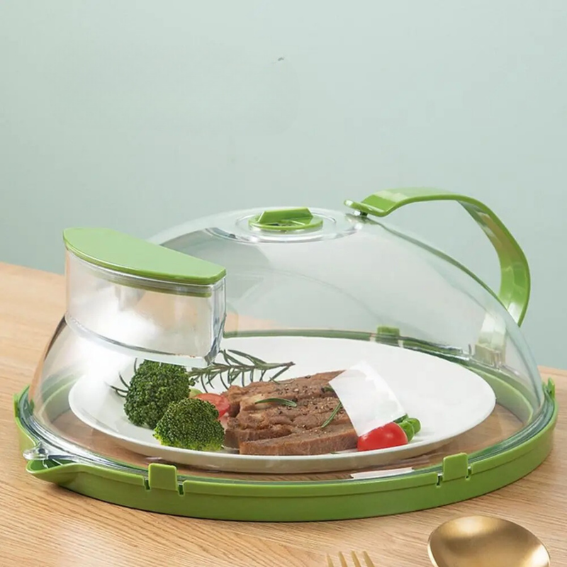 Handy Microwave Cover | Locks in Moisture, Safe Handle & Versatile for Home, Dorms, and Apartments