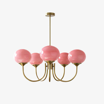 LED Marshmallow Chandelier Light Fixture - Modern White Pendant Lighting for Dining Room & Living Room Decor