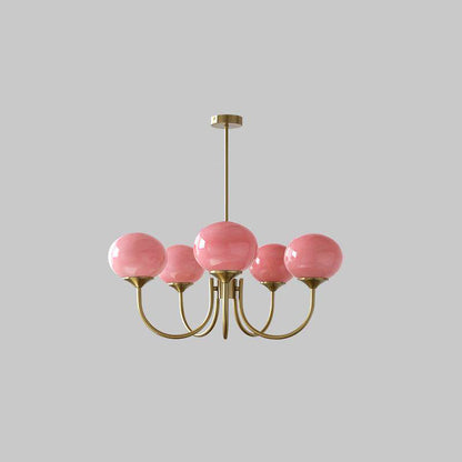 LED Marshmallow Chandelier Light Fixture - Modern White Pendant Lighting for Dining Room & Living Room Decor