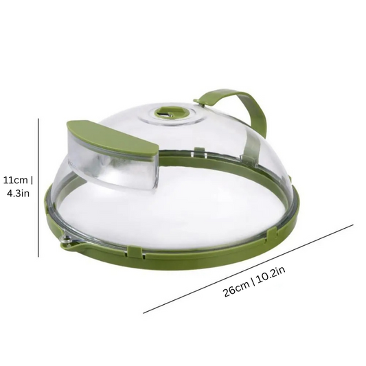 Handy Microwave Cover | Locks in Moisture, Safe Handle & Versatile for Home, Dorms, and Apartments
