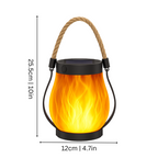 Solar-Powered Outdoor Lantern | Realistic Flame Effect, All-Weather Proof & Ideal for Cozy Evenings on the Patio or Balcony