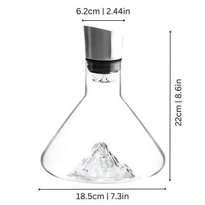 Premium Wine Decanter | Lead-Free Crystal with Quick Aeration & Filtration for Enhanced Flavor Experience