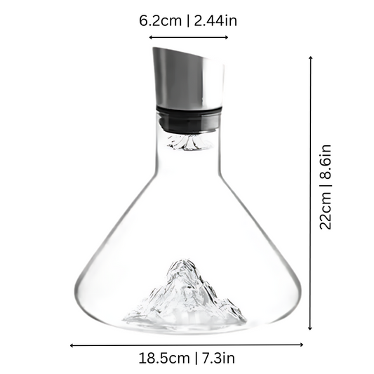 Premium Wine Decanter | Lead-Free Crystal with Quick Aeration & Filtration for Enhanced Flavor Experience