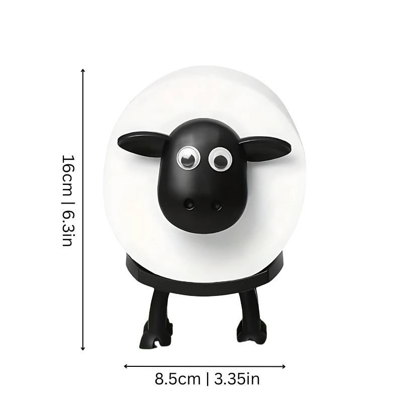 Sheep Toilet Paper Holder | Charming, Space-Saving Design for Bathroom Organization & Fun Décor