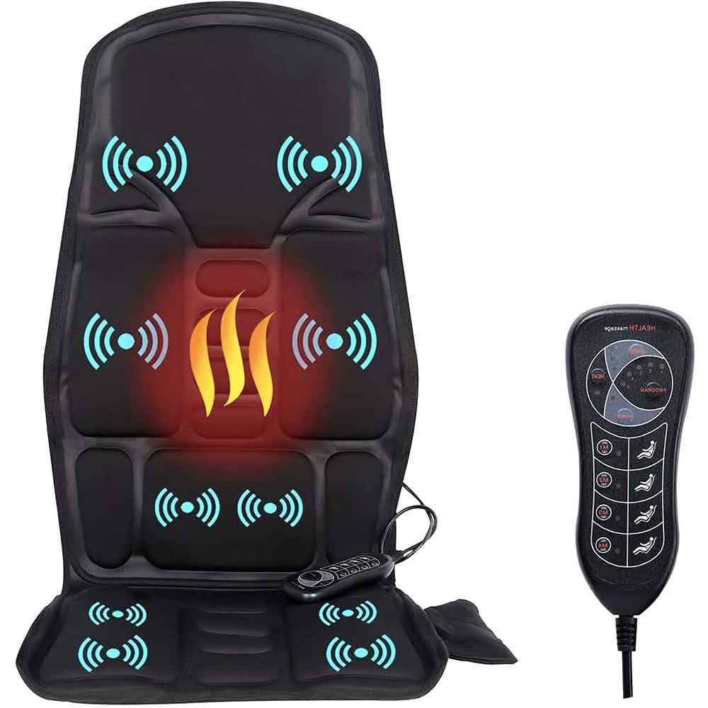 Massage Chair Pad with Heat | 8 Massage Modes, Deep Tissue Relief & Portable for Home and Car Use