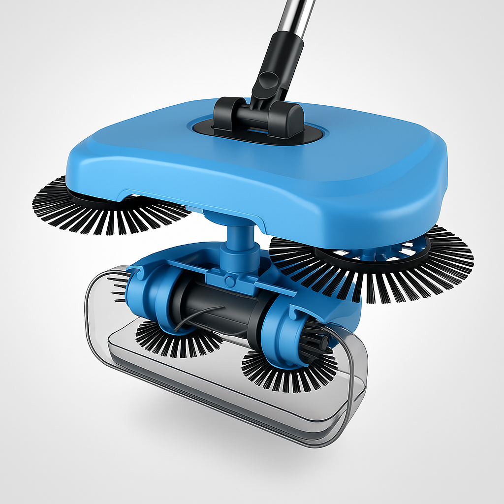 2-in-1 Vacuum Broom | Cordless, Eco-Friendly & Suitable for Tiles, Wood, and Carpets